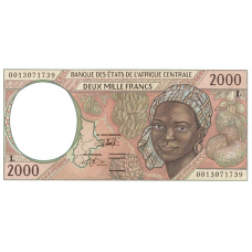 P403Lg Gabon - 2000 Francs Year 2000